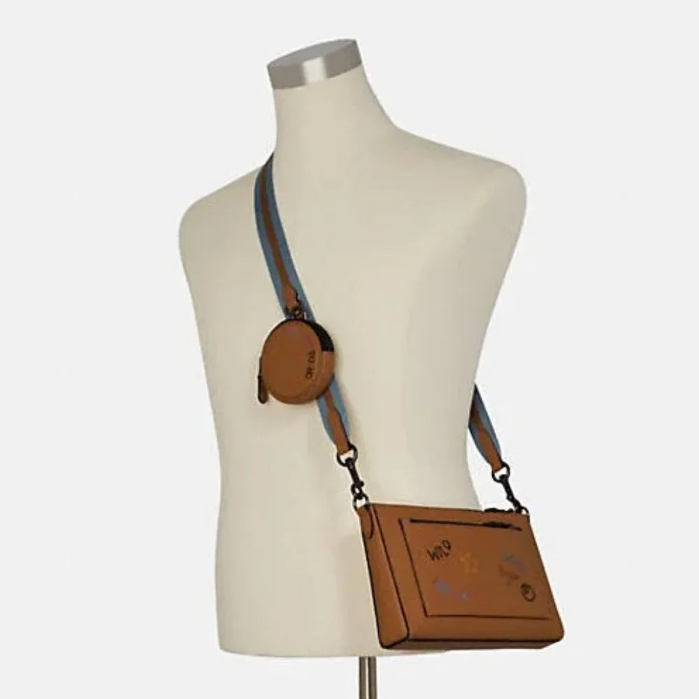 Coach Holden Crossbody With Two Diary Embroidery Coin Purse and Bag Detachable - Picture 4 of 10